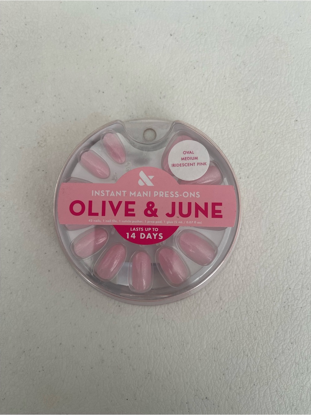 Instant Mani Press-Ons - Iridescent Pink